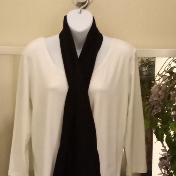 Black  Pashmina Cashmere Feel Winter Scarf - Picture 4 of 16